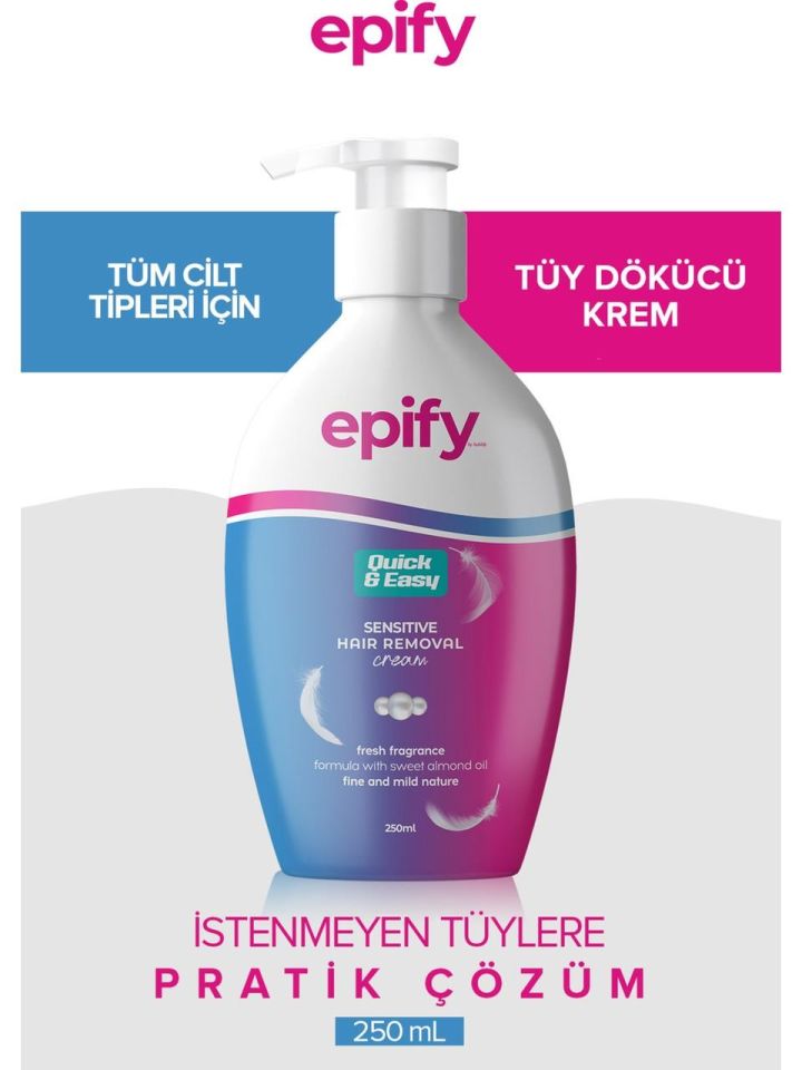 Epify Tüy Dökücü Krem 250 Ml Tüm Ciltler