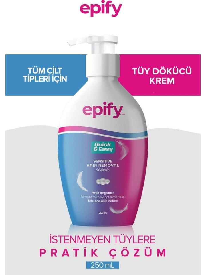 Epify Tüy Dökücü Krem 250 Ml Tüm Ciltler