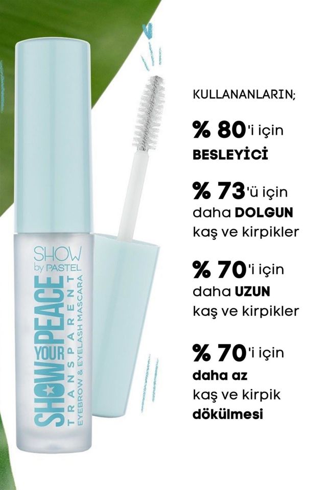 Show By Pastel Kaş ve Kirpik Maskarası Şeffaf Show Your Peace - Sabitleyici