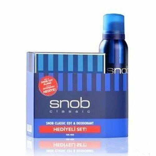 Snob Klasik Set Mavi 100 ml Edt + 150 ml Deodorant Erkek