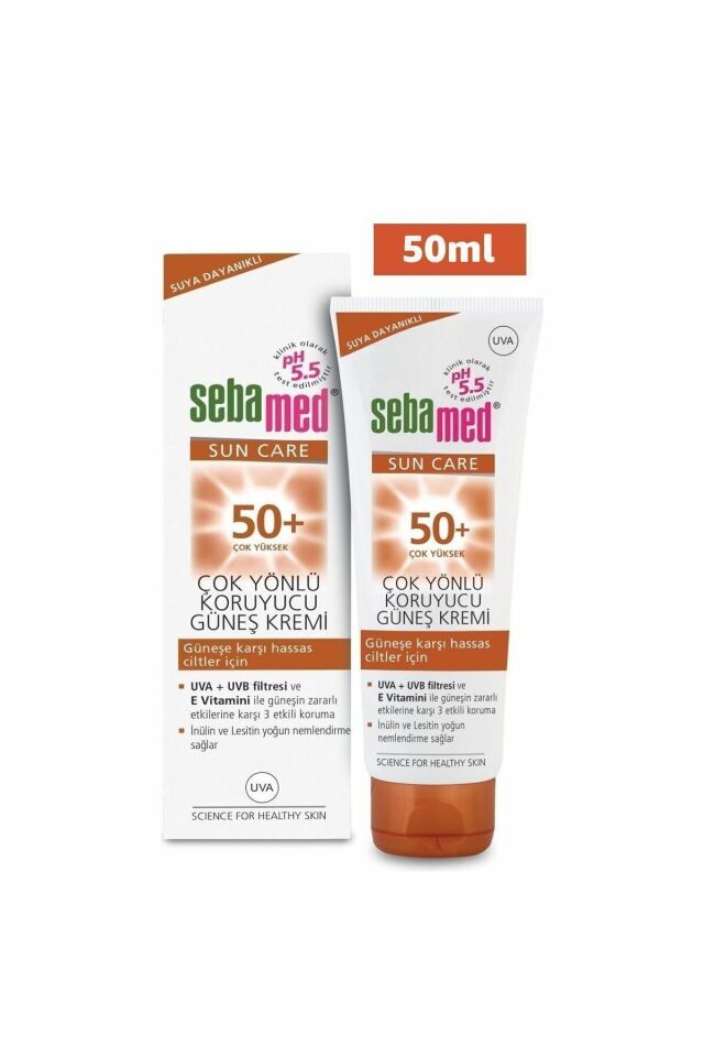 Sebamed Sun Care Suya Dayanıklı SPF 50+ Çok Yönlü Koruyucu Güneş Kremi 50 ml