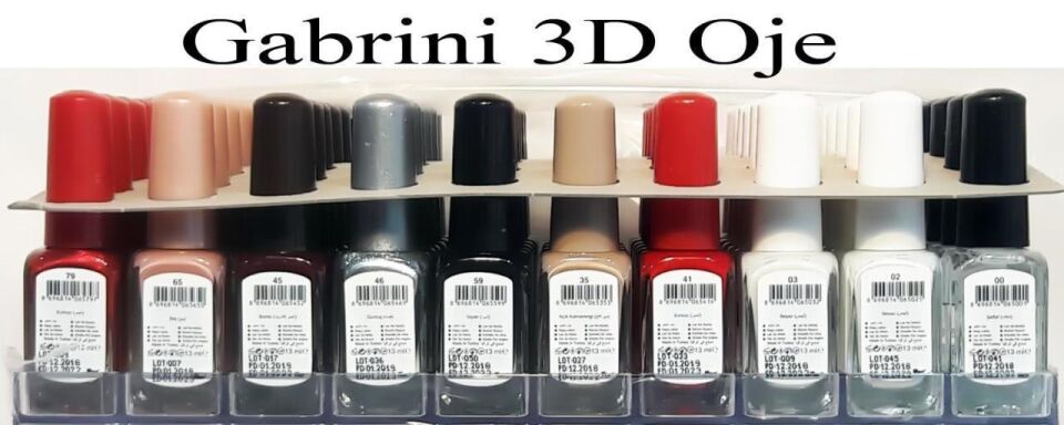 Gabrini 3D Oje 46 Sedefli Gümüş Gri