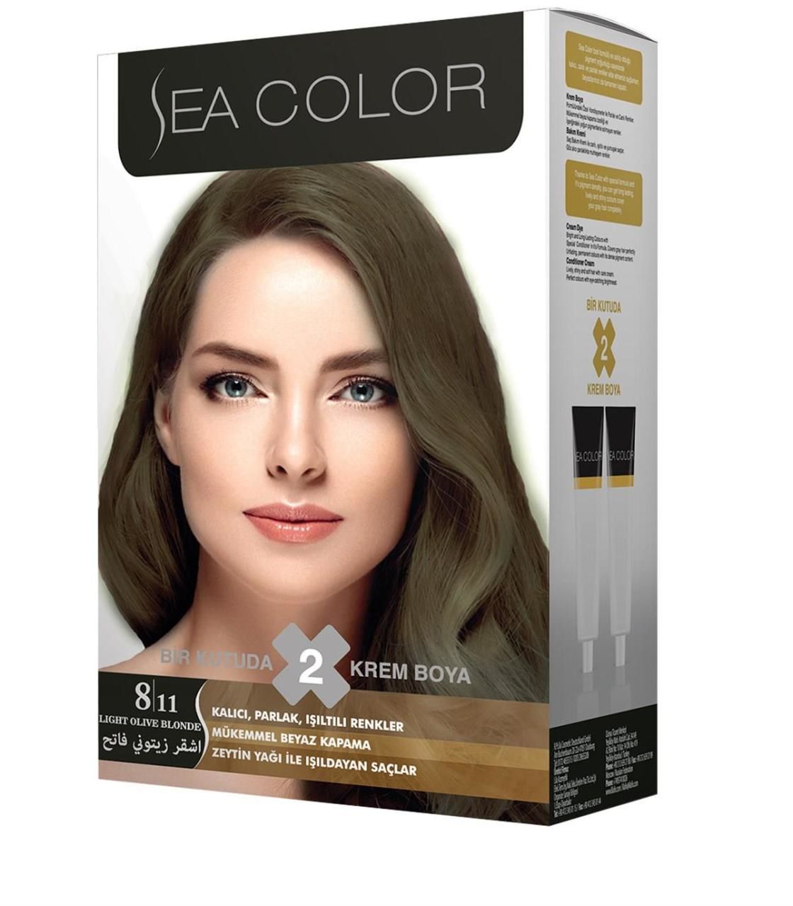 Sea Color Saç Boyası 8.11Yoğun Açık Küllü Kumral
