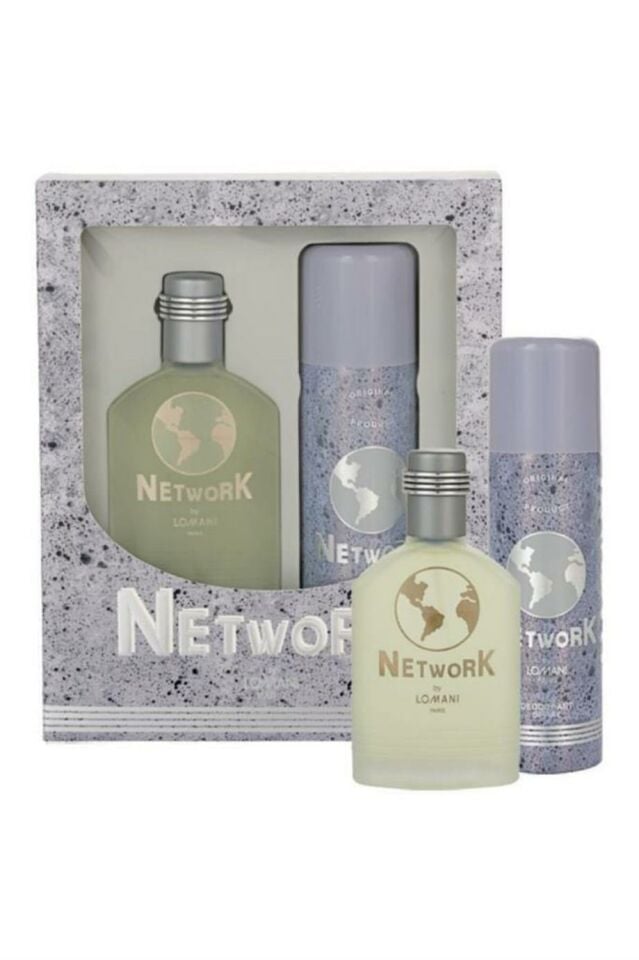 Lomani Network For Men 100 Ml EDT + 200 Ml Deodorant Parfüm Seti