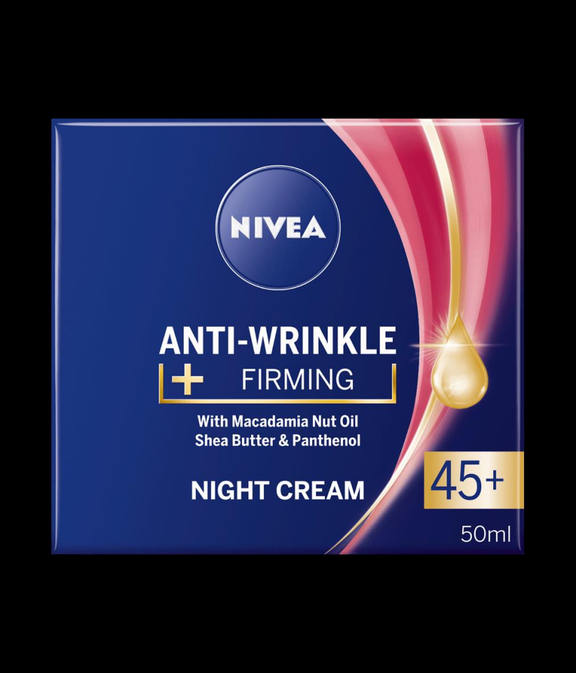 Nivea Kırışıklık Karşıtı ve Sıkılaştırıcı 45+ Yaşa Özel Gece Kremi 50 ml