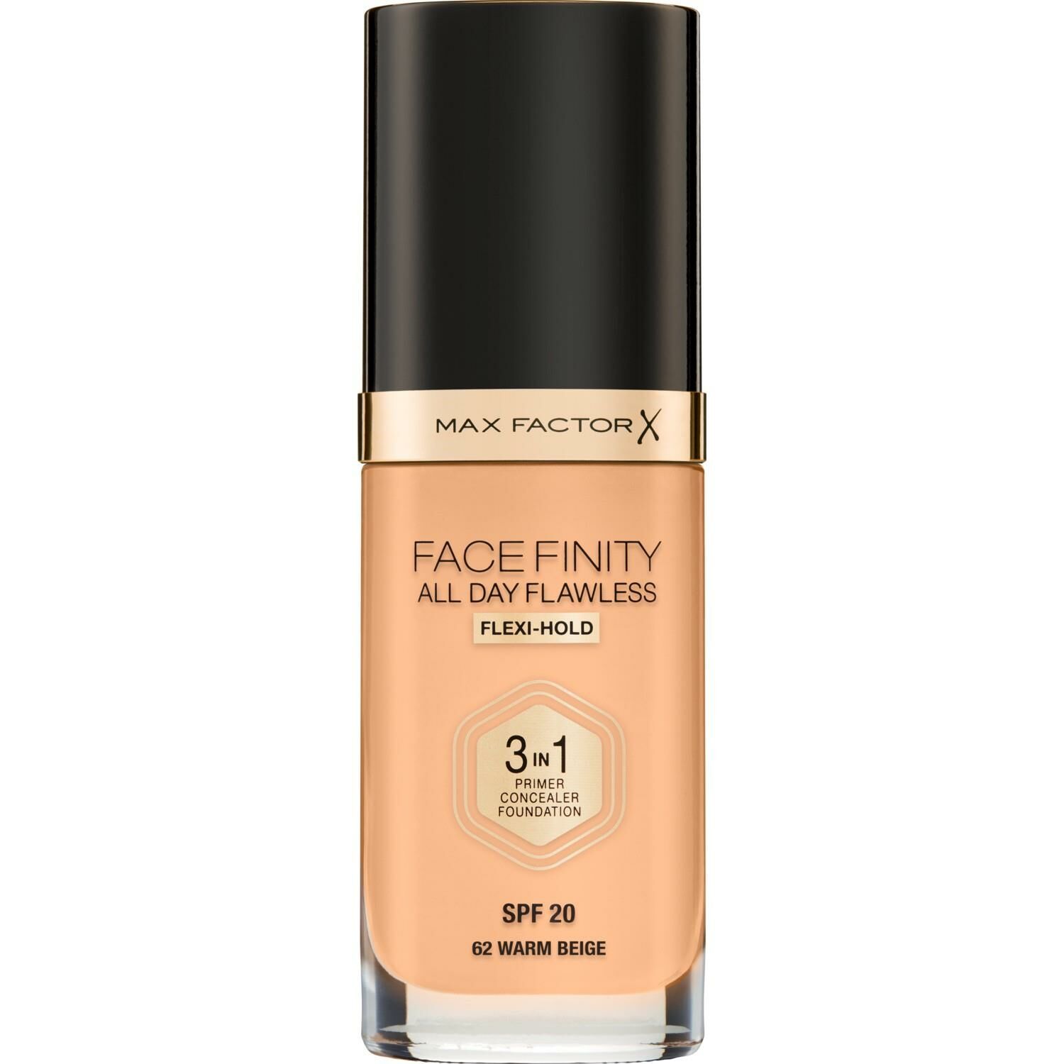Max Factor Fondöten 62 Warm Beige FaceFinity All Day Flawless 3N 1