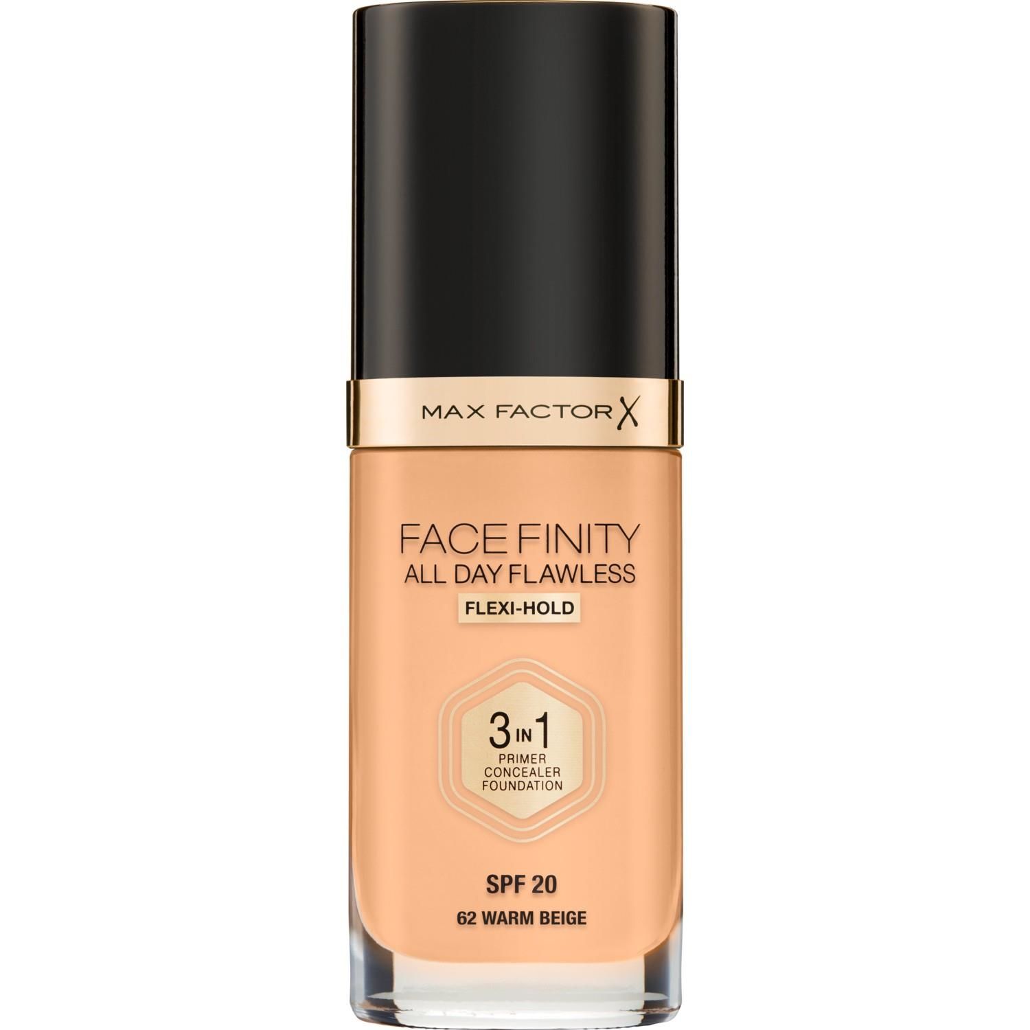 Max Factor Fondöten 62 Warm Beige FaceFinity All Day Flawless 3N 1