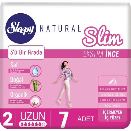 Sleepy Slim Uzun Kadın Pedi 7 Adet / no 2 /