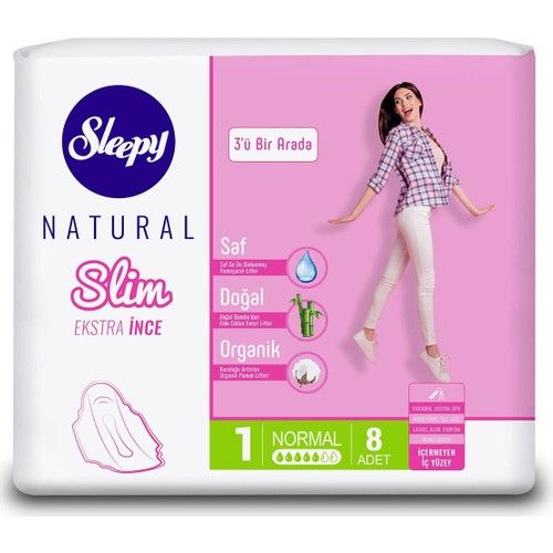 Sleepy Natural Slim Ekstra Ince Normal 8'li / no 1 /