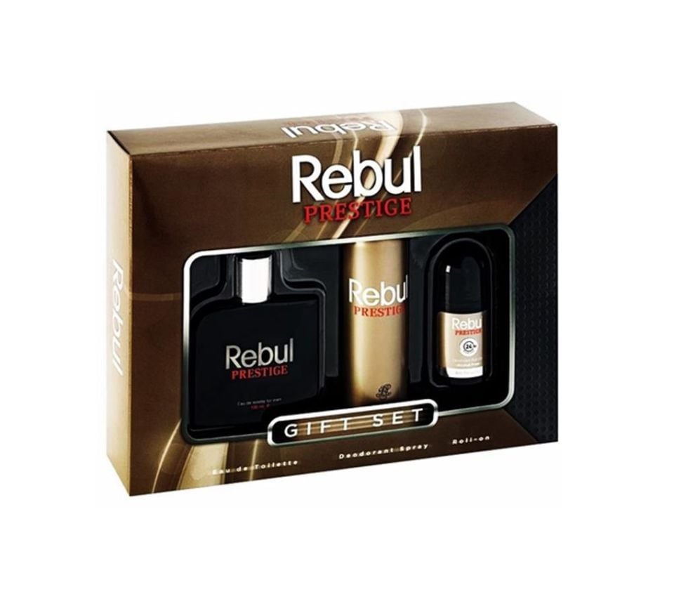 Rebul Prestıge Edt 100 ml + Deodorant 150 ml + 50 ml Roll on Erkek Set