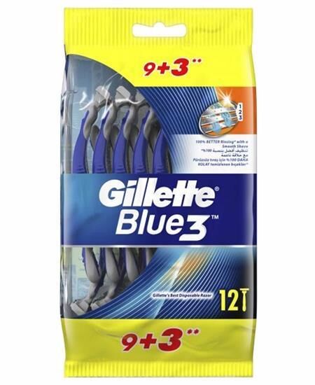 Gillette Blue 3 Comfort Tıraş Bıçağı 12 li - 9+3