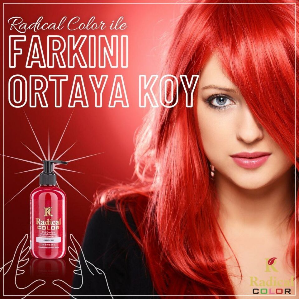 Radical Jeans Color 250 Ml Saç Boyası Kırmızı - Red