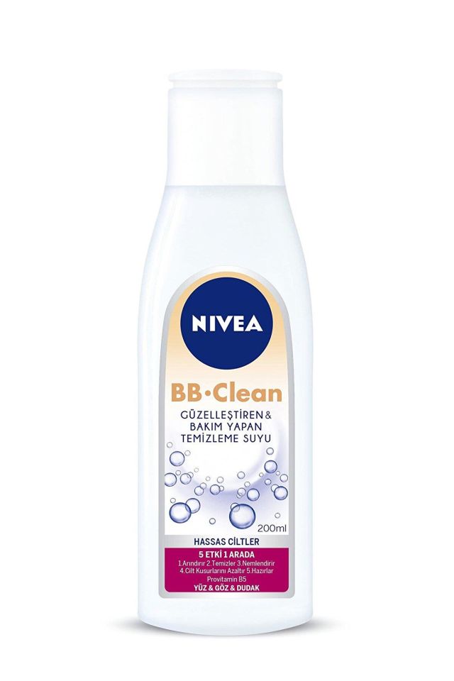 Nivea Bb Clean Hassas Ciltler İçin 5 Etkili Temizleme Suyu 200 ml