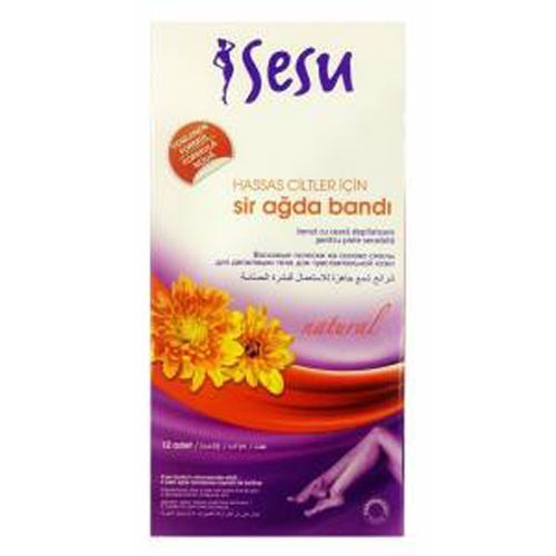 Sesu Natural Sir Ağda Bandı 12 Li Hassas Ciltler