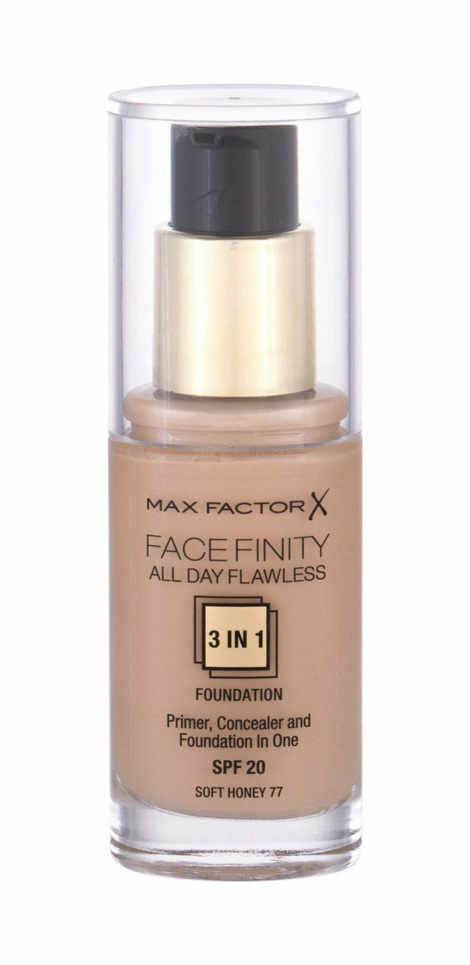 Max Factor Fondöten 77 Soft Honey FaceFinity All Day Flawless 3N 1