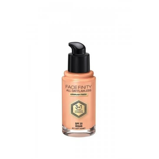 Max Factor Fondöten 77 Soft Honey FaceFinity All Day Flawless 3N 1