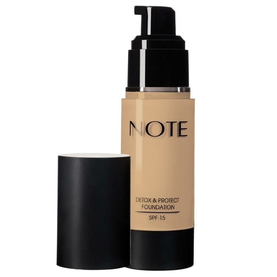 Note Detox Protect Natural Biege 02 Koruyucu Etkili Fondöten