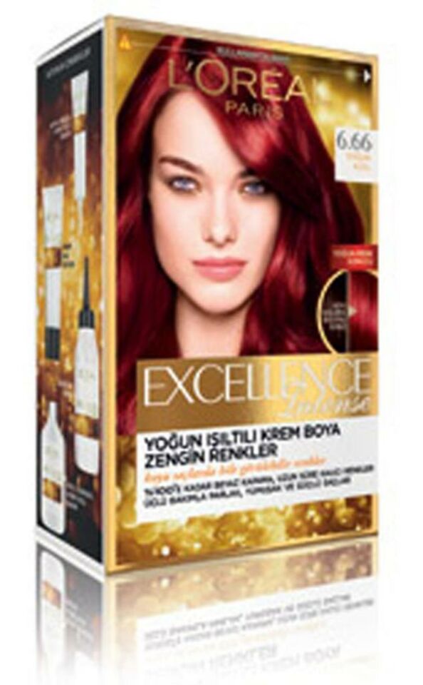 Loreal Excellence Intense Saç Boyası 6.66 Yoğun Kızıl