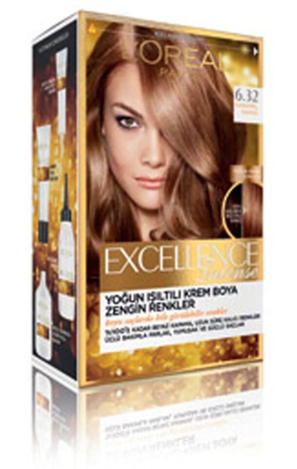 Loreal Excellence Intense Saç Boyası 6.32 KARAMEL KAHVE