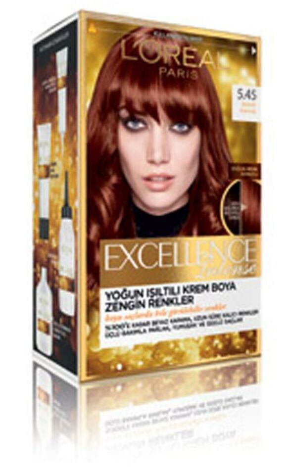 Loreal Excellence Intense Saç Boyası 5.45 Bakır Kahve