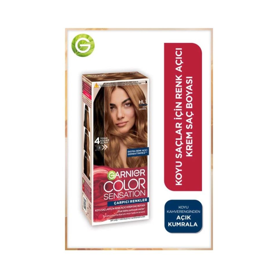 Garnier Çarpıcı Renkler 6.31 - HL1 Açık Kumral Saç Boyası