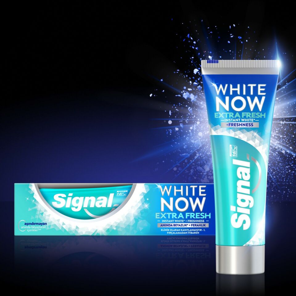 Signal Diş Macun Whıte Now Extra Fresh 75 Ml Aşındırmadan Anında Beyazlık
