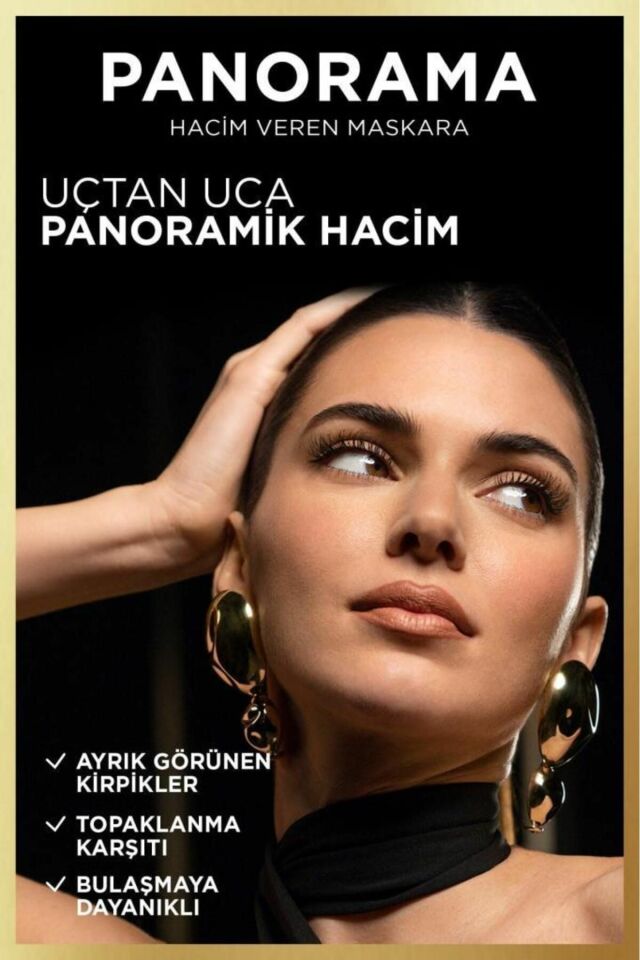 Loreal Paris Panorama Siyah Maskara Ekstra Hacim ve Uzun Görünen Kirpikler