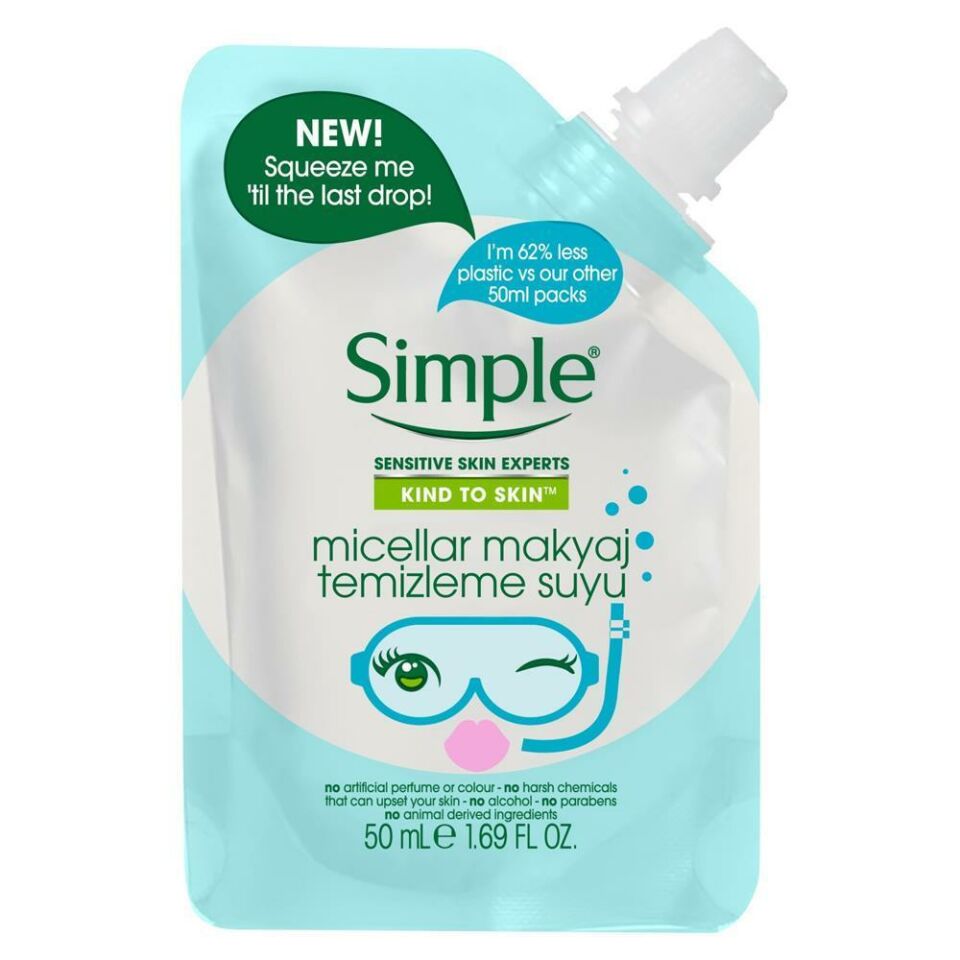 Simple Mini Yüz Makyaj Temizleme Suyu 50ml