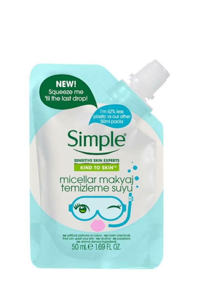 Simple Mini Yüz Makyaj Temizleme Suyu 50ml