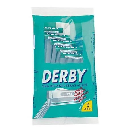 Derby Tek Bıçaklı Tıraş Makinesi 6 lı