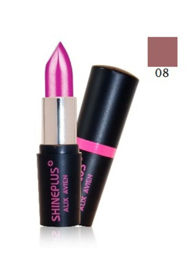 Alix Avien Parlak Görünümlü Ruj Shineplus Lipstick No 08