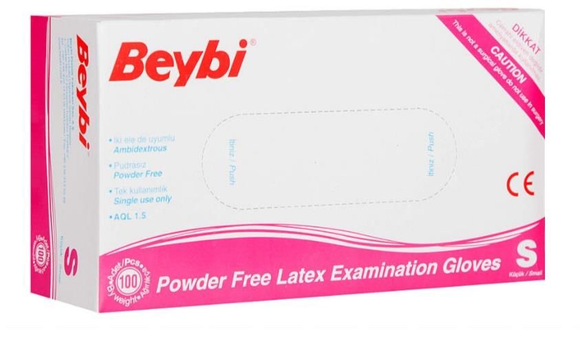 Beybi Lateks Eldiven Pudrasız S - SMALL - Küçük