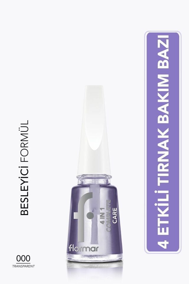 Flormar 4 In 1 Complete Care 4 Yönlü Bakım Sunan Oje Bazı/Tırnak Cilası 000
