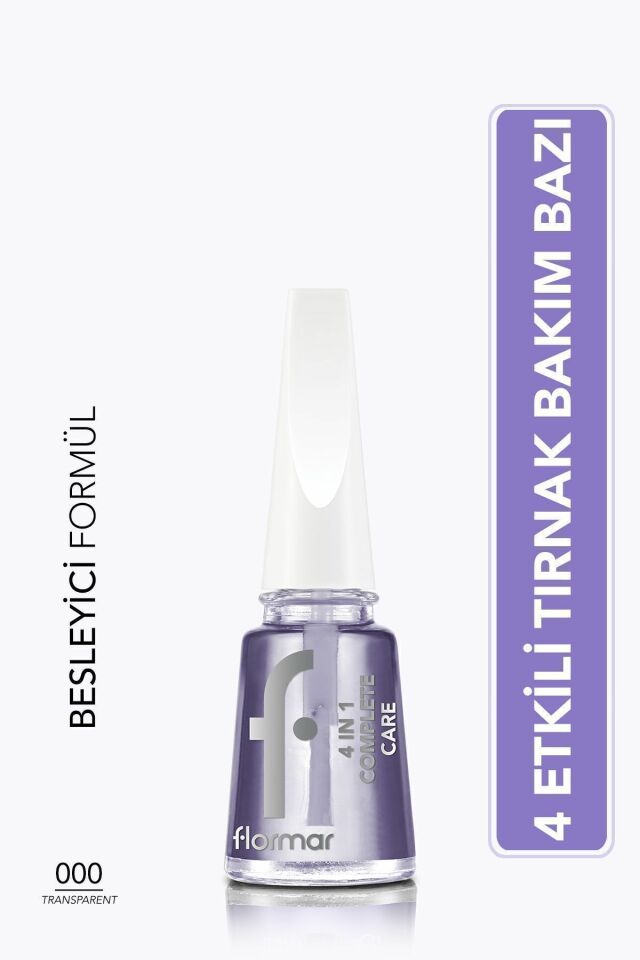 Flormar 4 In 1 Complete Care 4 Yönlü Bakım Sunan Oje Bazı/Tırnak Cilası 000