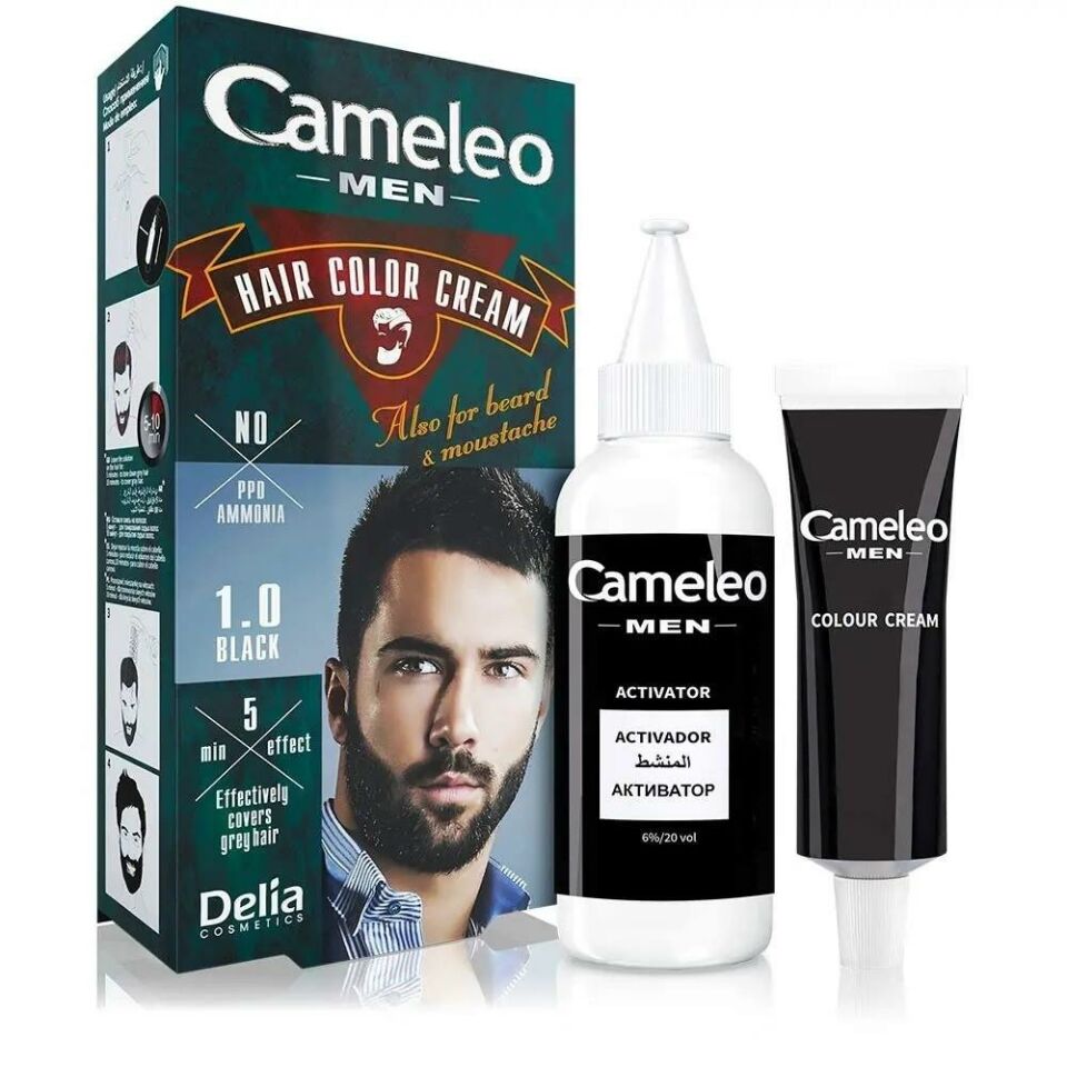 Delia Cameleo Men Saç ve Sakal Boyası 1.0 Siyah