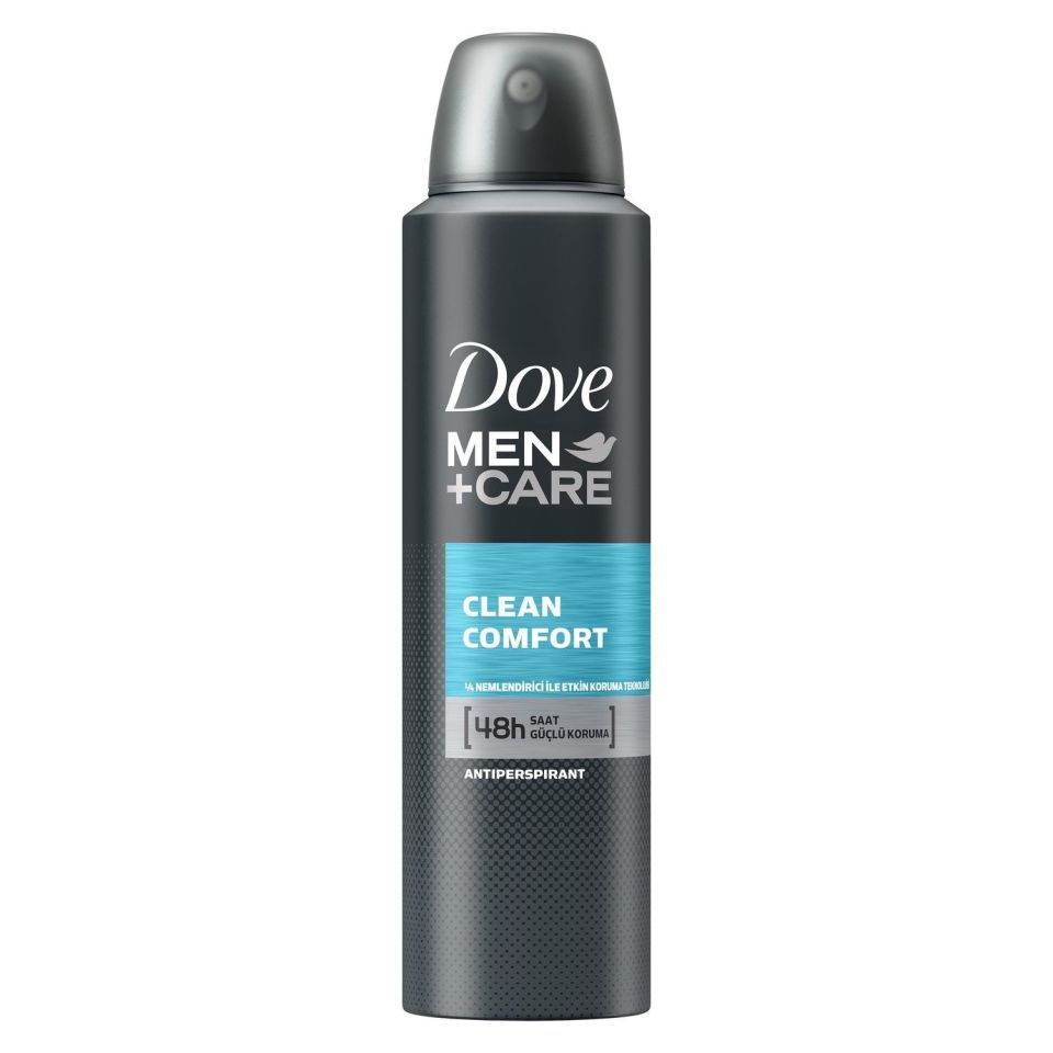 Dove Deodorant Anti-Perspirant Sprey Erkek Clean Comfort 48 Saat Güçlü Koruma 150 ml