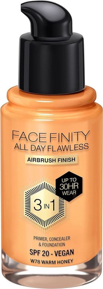 Max Factor Fondöten 78 Warm Honey FaceFinity All Day Flawless 3N 1