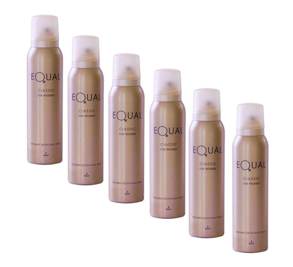 6 Adet Equal Klasik Bayan Deodorant 150 ml