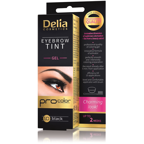 Delia Cameleo Kaş Boyası Jel 1.0 Siyah 15Ml Tint