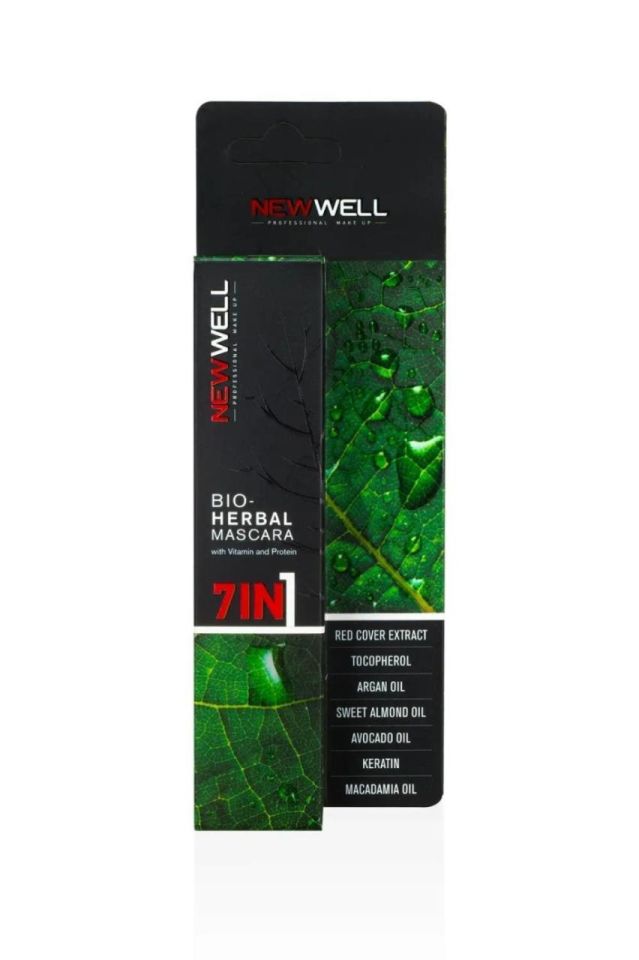 New Well Bitkisel Maskara - Bio-Herbal Bitkisel Mascara 7 in 1 Siyah