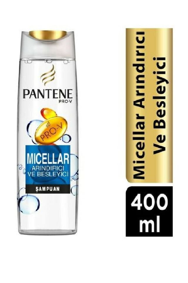 Pantene Micellar Arındırıcı Ve Besleyici Şampuan 400 Ml Yağlanmaya Eğimli Saçlar
