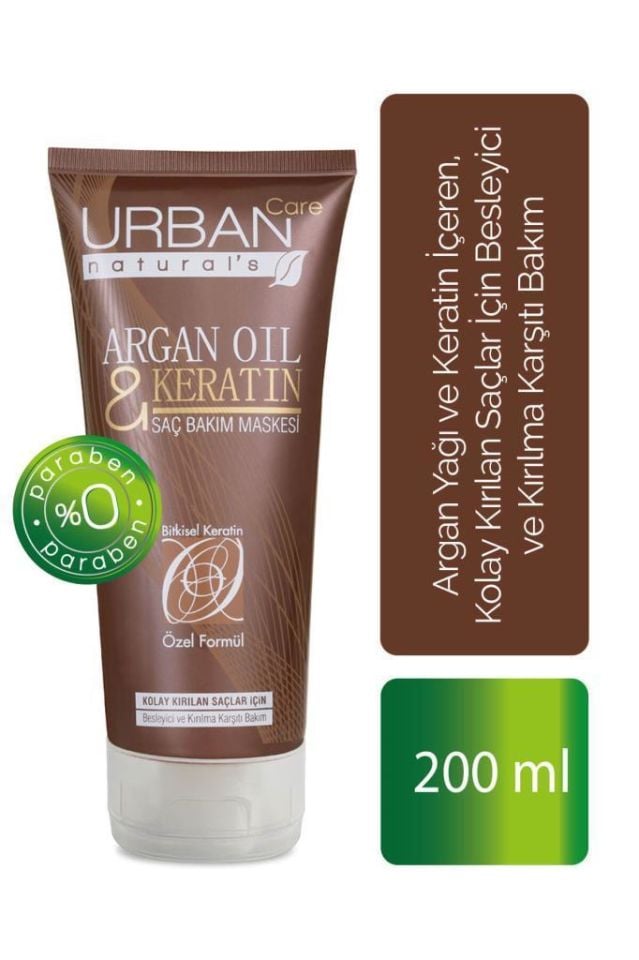 Urban Care Argan yağı ve Keratin Besleyici Kırılma Karşıtı Maske 200 ml