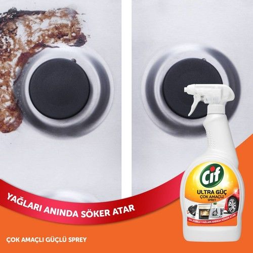 Cif Ultra Güç Çok Amaçlı Sprey 1000 Ml