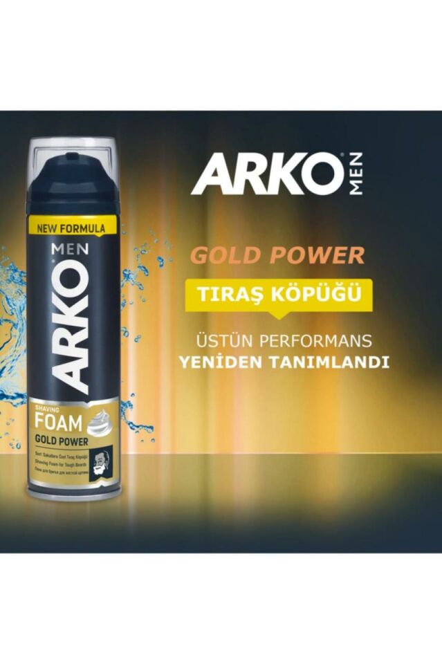 Arko Tıraş Köpüğü Gold Power 200 Ml