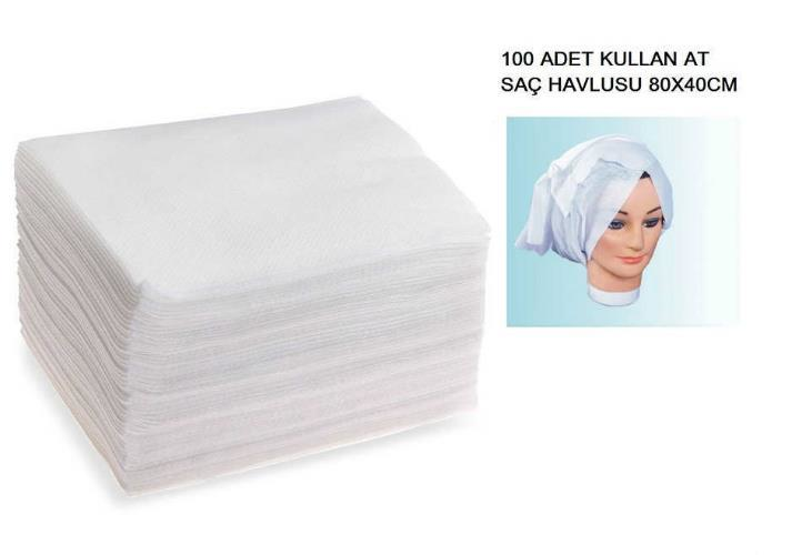 Pm Tek Kullanımlık Saç Havlusu 40x80 cm Kullan At