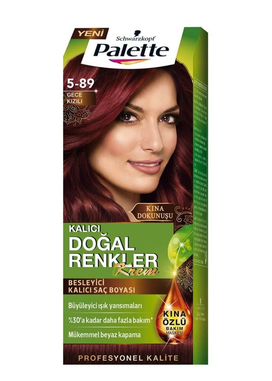 Palette Natural 5.89 Gece Kızılı Kalıcı Krem Boya - del