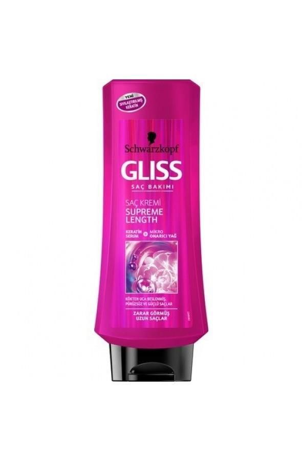 Gliss Supreme Length Saç Kremi 400 ml Zarar Görmüş Uzun Saçlar