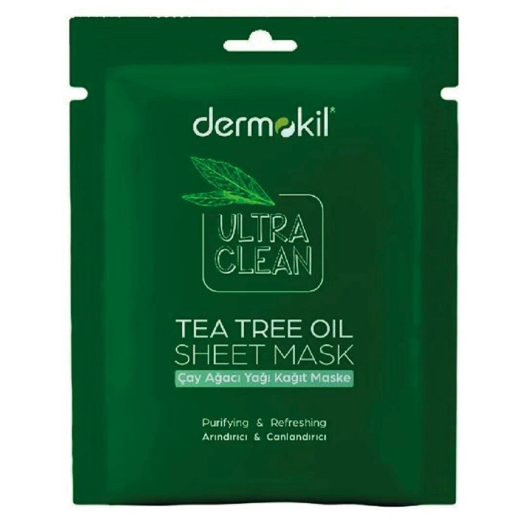Dermokil Soyulabilir Çay Ağacı Yağı Kağıt Yüz Maskesi 20 ml Arındırıcı