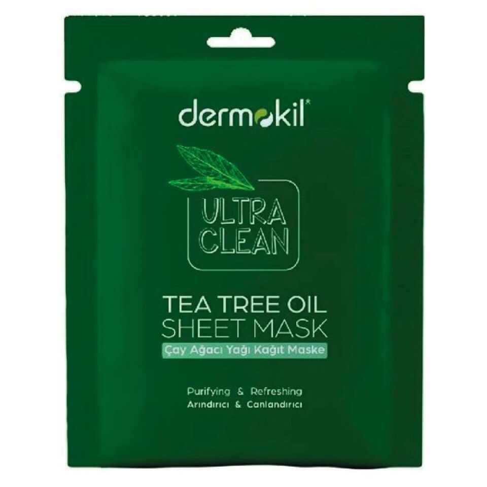 Dermokil Soyulabilir Çay Ağacı Yağı Kağıt Yüz Maskesi 20 ml Arındırıcı