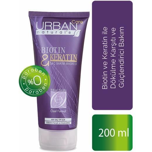 Urban Care Biotin ve Keratin içeren Dökülme Karşıtı Saç Bakım Maskesi 200 ml